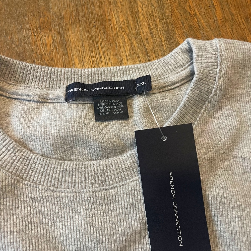 Men’s French connection derby ribbed long sleeve